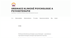 Desktop Screenshot of klinickapsycholozka.cz