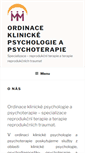 Mobile Screenshot of klinickapsycholozka.cz